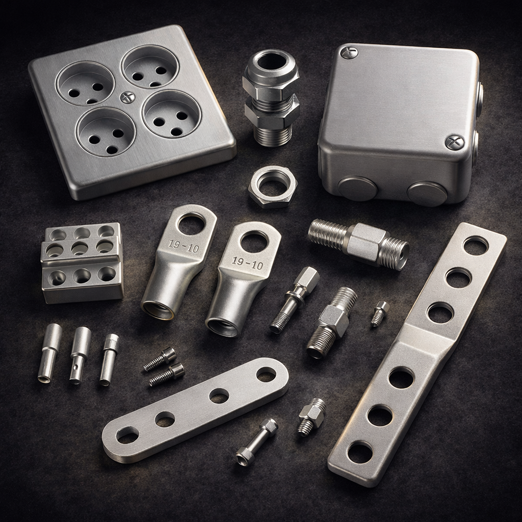 aluminium electrical components